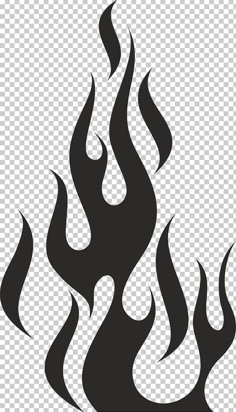 Fire Stencil Templates, Fire Sillouhette, Black Fire Drawing, Diy Flame Shirt, Fire Clipart Black And White, Flame Stencil Templates, Drawing Of Flames, Fire Pattern Drawing, Flame Svg Free