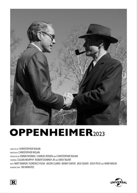 Oppenheimer Film Poster, Oppenheimer Minimalist Poster, Oppenheimer Poster, Oppenheimer 2023, 2023 Movies, Josh Peck, Jason Clarke, Beautiful Cinematography, 2023 Poster