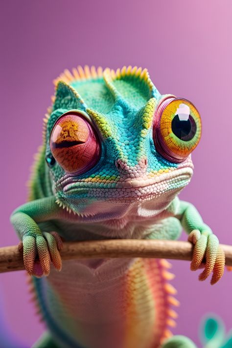 Chameleon Aesthetic, Cameleon Art, Good Morning Kiss Images, Colorful Lizards, Regard Animal, Chameleon Art, Realistic Pencil Drawings, Animal Illustration Art, Canine Art