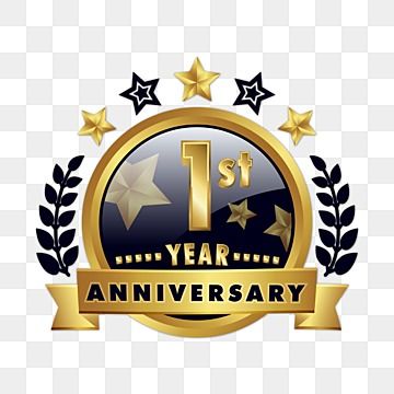 1st Anniversary Logo, Anniversary Png, Selamat Hari Jadi, Vector Star, 3d Stars, Wreath Vector, Star Vector, Celebration Design, Golden Ribbon