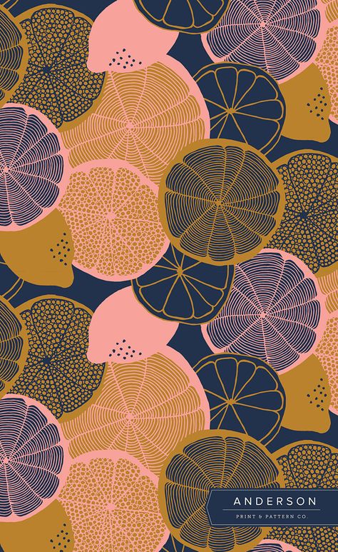 Citrus Slice, Surface Pattern Design Inspiration, Pattern Design Inspiration, Fruit Print, Pretty Patterns, Carpet Tiles, Patterns In Nature, Surface Pattern Design, Print Pattern