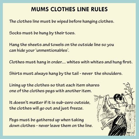 Laundry Line Rules! Diy Clothes Line Outside, Clothes Line Ideas Outdoor, Laundry Yard, Diy Clothesline Outdoor, Stove Towels, Appalachian Homestead, Diy Clothesline, Clothesline Outdoor, Laundry Rules