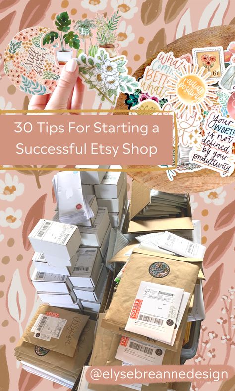 Etsy Shop Goals, Free Gift Ideas For Etsy Customers, Best Way To Ship For Small Business, How To Start Your Own Sticker Business, How To Ship Etsy Orders, Small Business Materials, Small Business Packaging Jewelry, Etsy Marketing Tips, How To Start A Sticker Shop