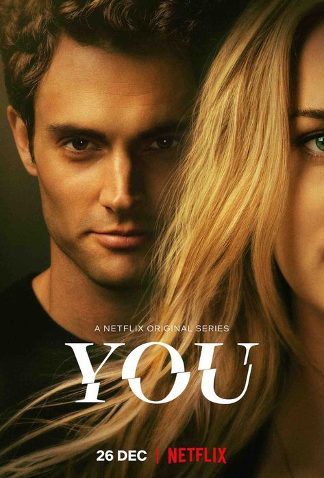 YOU - Netflix Series Poster Film Netflix, Netflix Tv Shows, Penn Badgley, John Stamos, Tv Series To Watch, Bon Film, Netflix Tv, Septième Art, Netflix Original Series