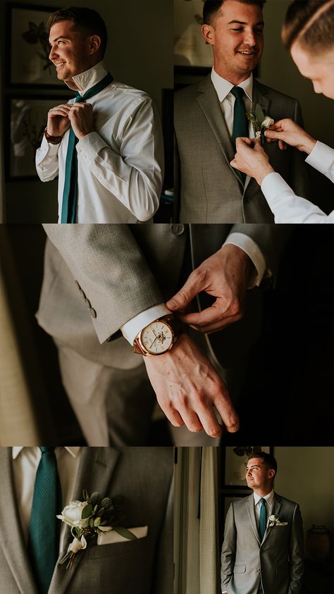 Prep Wedding Photos, Men’s Wedding Photos, Groom Wedding Shoot, Grooms Men Photoshoot Ideas, Wedding Poses List, Wedding Photo Ideas For Groom, Closeup Wedding Photography, Grooms Photos Getting Ready, Groom Ready Photos