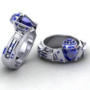 R2d2 Ring, Star Wars Ring, Star Wars Jewelry, Star Wars Wedding, Claddagh Ring, Geek Jewelry, Claddagh Rings, Star Wars Inspired, Star Wars Humor