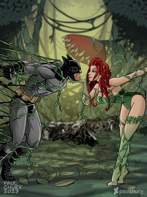 Posion Ivy Wallpapers, Poison Ivy Dc Comics Art, Poison Ivy Poses, Poison Ivy X Batman, Poison Ivy Design, Poison Ivy Artwork, Ivy Superhero, Poison Ivy Kiss, Black Poison Ivy