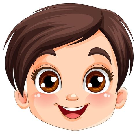 Cute boy face smiling | Premium Vector #Freepik #vector #little-man #boy-clipart #cartoon-head #small-boy Head Cartoon Drawing, Boy Face Drawing, Cute Boy Cartoon, Smile Clipart, Eye Cartoon, Smile Cartoon, Cute Cartoon Faces, Head Clipart