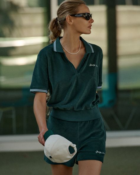 Tennis Capsule FW23 – Sporty & Rich Sporty And Rich Tennis, Rich And Sporty, Sporty Rich Aesthetic, Sporty And Rich Aesthetic, Polo Aesthetic, Mode Tennis, Sporty Rich, Tennis Outfit Women, Vintage Tennis