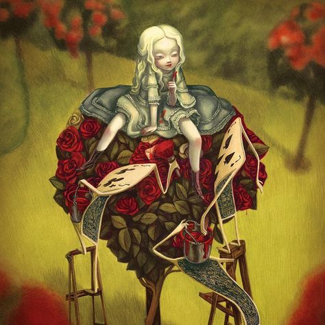 Benjamin Lacombe, Wonderland Artwork, Alice In Wonderland Illustrations, Art Fantaisiste, Arte Grunge, Alice Madness, Lowbrow Art, Pinturas Disney, Arte Inspo