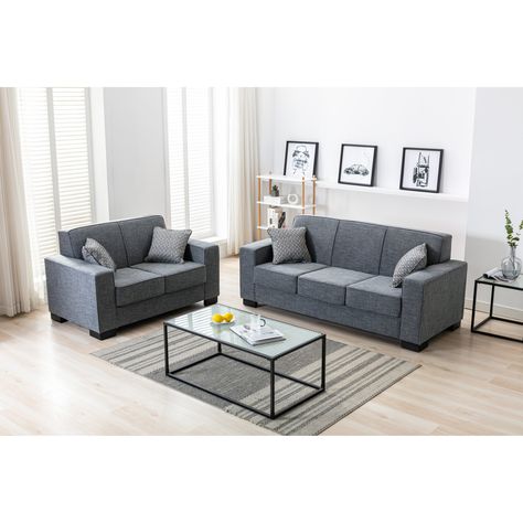 This sofa set is a perfect addition to your living room. Whether you host a party to your guests, or you desire adequate spaces for your family members, this sofa set will fulfill your needs. Couture, Sofa Designs For Living Room, Small Sofa Set, Designs For Living Room, Small Living Room Furniture, Sofa Ideas, Sofas For Small Spaces, Living Room Sofa Set, Simple Sofa
