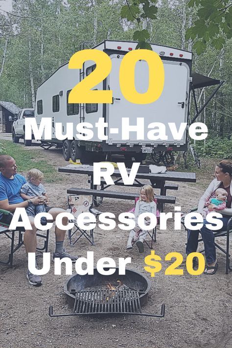 First Time Rv Camping Tips, Packing A Travel Trailer, Rv Gadgets Travel Trailers, Must Have Camper Accessories, Rv Camping Hacks Outdoor Ideas, Camping Trailer Hacks Tips And Tricks, Camper Setup Ideas, Rv Camping Tips And Tricks, Camping Needs For Camper