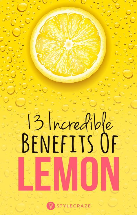 13 Incredible Benefits Of Lemons You Must Know: Lemons are replete with vitamin C and other powerful nutrients. They are usually added to salad dressings, drinks, marinades, and desserts to impart flavor. Well, that is just one half of the story – because lemons also come with a ton of health benefits. Want to know more? Click on to find out. #Health #Benefits #Lemon #Wellness #Healthy Lemon Water Challenge, Lemon Health, Lemon Water Health Benefits, Lemon Juice Benefits, Water Health Benefits, Benefits Of Lemon, Hot Lemon Water, Lemon Health Benefits, Lemon Uses