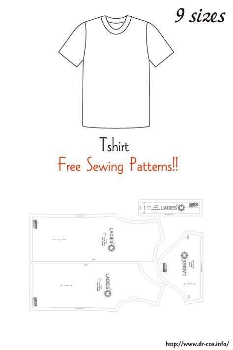 This is the pattern of a Tshirt.   inch size(letter size) Children's-4,8,10/Ladies'-S,M,L,LL/Men's-L,LL   cm size(A4 size) Children's-100,120,140/Ladies'-S,M,L,LL/Men's-L,LL Sewing Tshirt, Mens Sewing Patterns, T Shirt Sewing Pattern, Free Pdf Sewing Patterns, Boy Sewing, Shirt Sewing Pattern, Tshirt Pattern, Easy Sewing Patterns, Clothes Sewing Patterns