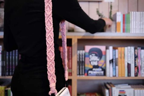 Simple Macrame Camera Strap Tutorial Macramé, Camera Strap Tutorial, Macrame Camera Strap, Simple Macrame, Camera Strap, Macrame