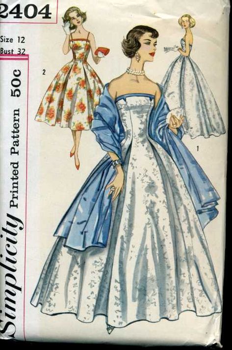 Vintage Vogue, Vintage Fashion Sketches, Dress Stole, Vogue Vintage, Vintage Dress Patterns, Vestidos Vintage, Fashion Design Drawings, Fashion Design Sketches, Mode Vintage