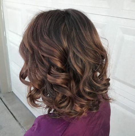 Picture of a dreamiest curled shoulder length hair Shoulder Length Hair With Layers Thick, Hair Over 50 Women Shoulder Length Wavy, Wavy Hairstyles Brown Hair, Balayage, Cute Curled Hairstyles For Medium Hair Shoulder Length, Wavy Medium Length Hair Styles, Shoulder Length Hair Curled Wedding, Half Up Hairstyles For Shoulder Length Hair, Shoulder Length Hair Evening Styles