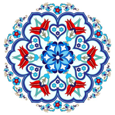 Photo about Colorful antique ottoman turkish design pattern vector. Illustration of decor, decorative, elegance - 61927442 Turkish Pattern, Antique Ottoman, Turkish Design, Islamic Art Pattern, Turkish Art, Islamic Design, Blue Pottery, Pattern Vector, Mandala Drawing