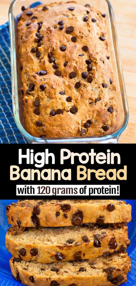 High Protein Banana Bread, Protein Banana Bread, Protein Banana, High Protein Desserts, Protein Baking, Healthy Protein Snacks, Healthy High Protein Meals, Protein Bread, Protein Treats