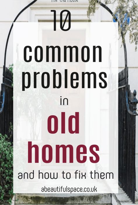 A look at common problems in old homes, there are common problems but here is how to fix them and oh they are just so worth it. Love the character of an older home   #home #olderhome #houseproblems #homerenovations Old House Remodeling Ideas, Old Home Maintenance, Remodeling Older Homes, How To Rewire An Old House, How To Clean An Old House, Fix Up Old House Cheap Easy Diy, Old Home Restoration Diy, Old Home Charm, Fixing Up An Old House