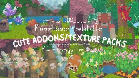 Aesthetic Minecraft Builds Cottagecore House, Cute Texture Packs Minecraft, Minecraft Texture Pack Cottagecore, Aesthetic Minecraft World Seeds, Aesthetic Minecraft Mods For Mobile, Minecraft Texture Packs Aesthetic, Aesthetic Texture Packs Minecraft, Minecraft Cottagecore Texture Pack, Cute Mc Texture Packs