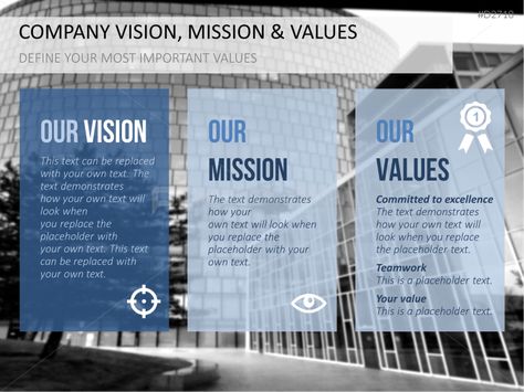 Vision, Mission, Value - Bundle | PresentationLoad Company Mission Statement Design, Company Vision And Mission Design, Mission Vision Values Design Poster, Mission And Vision Design, Vision Mission Design Layout, Mission Vision Values Design, Vision And Mission Design Layout, Mission Statement Display, Company Vision Board