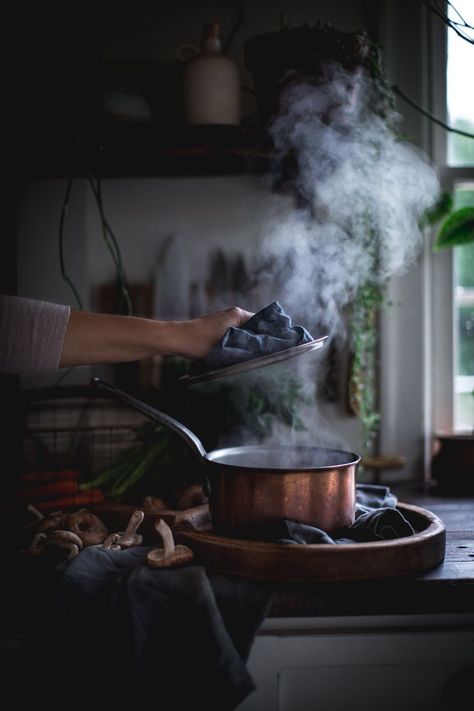 Lentil Soup Recipe by Eva Kosmas Flores Soul Food Photography, Smoked Eggplant, Recipe With Mushrooms, Soup With Mushrooms, Soup Vegetarian, I Love Autumn, Moody Food Photography, Lentil Soup Recipe, Cooking Quotes