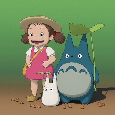 ArtStation - Mei&Totoro toon version, Jaeyeon Nam Mei Totoro, My Neighbor Totoro Characters, Totoro Characters, Cartoon Reference, Totoro Art, Circus Characters, Personajes Studio Ghibli, Studio Ghibli Characters, Kiki’s Delivery Service