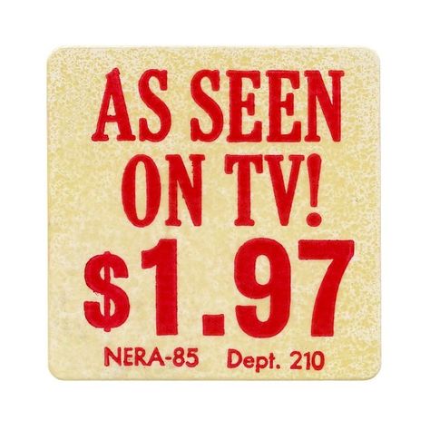 Vintage Graphic Design, Vintage Stickers, As Seen On Tv, Price Sticker, Vintage Tv, Graphic Design Fun, New Wall, Digital Sticker, Vintage Graphics