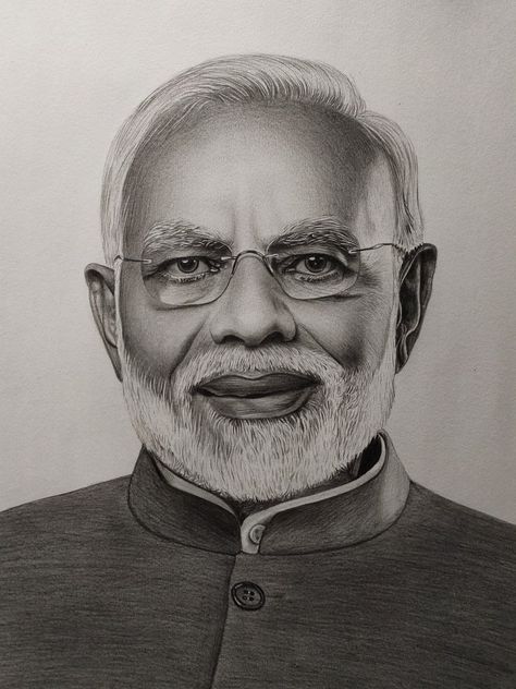 instagram -@rahulguptakrr. Only Pencil work, modi portrait, by Rahul Kumar Gupta Narendra Modiji Sketch Pencil, Narendra Modiji Sketch Drawing, Potraits Pics Drawing, Face Sketch Realistic, Narendra Modiji Sketch, Realistic Pencil Sketches Portraits, Celebrity Portraits Drawing Sketch, Hanuman Ji Sketch Pencil, Pencil Portrait Drawing Sketches