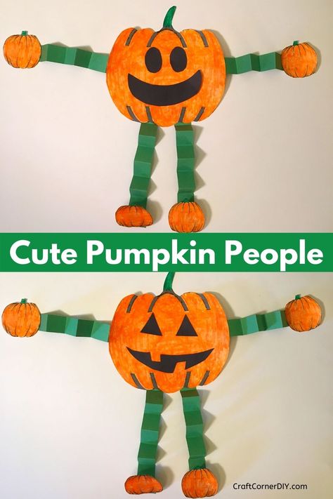 Pumpkin People, Dekorasi Halloween, Preschool Crafts Fall, Craft Halloween, Halloween Crafts Preschool, October Crafts, Halloween Arts And Crafts, Fall Arts And Crafts, Halloween Crafts For Toddlers