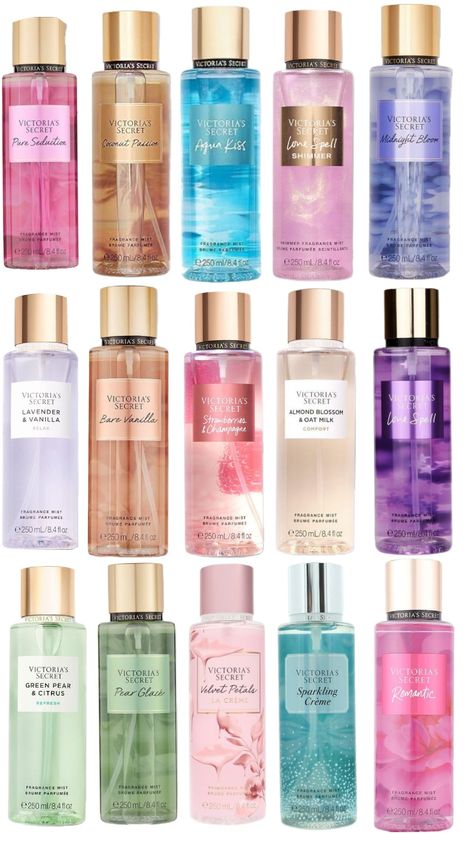 #perfume #victoriasecret #victoriassecret #victoriassecretperfume #scents #collage Brume Victoria Secret, Victorias Secret Perfume, Victoria Secret Spray, Victoria Secret Vanilla, Parfum Victoria's Secret, Victoria Secret Body Spray, Victoria Secret Love Spell, Vanilla Coconut, Victoria Secret Body