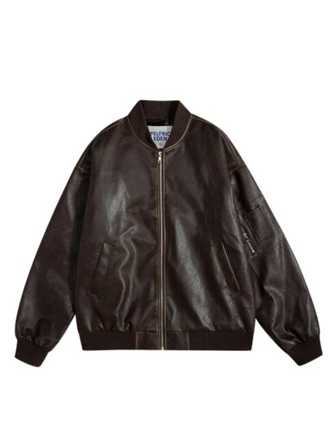 PRICES MAY VARY. 【Oversized Leather Jacket】Aelfric Eden Leather Bomber Jackets are loose fit style, pu faux leather jacket, two-side pockets, solid color leather jackets. Classic and timeless fashion items in your wardrobe. 【90s Vintage Racing Jacket】Black leather jacket women / brown leather jacket are pretty to match with your jeans, dress shirts, t shirt, sweatshirts, etc. Wearing our casual motorcycle jacket to show your greate taste in fashion. 【Retro Faux Leather Jackets】Womens Leather Jac Washed Leather Jacket, Vintage Racing Jacket, Leather Jacket For Women, Mens Leather Coats, Jackets Vintage, Faux Leather Jacket Women, Womens Black Leather Jacket, Aelfric Eden, Top Streetwear Brands