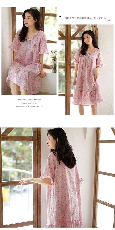 [PaidLink] 16 Top Summer Night Outfit Insights You'll Be Surprised By This Spring #summernightoutfit Korean Night Gown, Korean Nightdress, House Wear Outfits Korean, Comfy Dresses To Wear At Home, Korean Home Outfit, Home Dress Women Simple, Home Dress Comfy, House Dresses Comfy, Pjs Dress