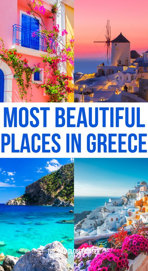 35 Most Beautiful Places in Greece For an Ultimate Bucket List. Whether you are looking for the best places to visit in Greece for your next trip or want some Greece travel inspiration for adding to your travel bucket list, I got you covered. Hop in with me with your cuppa to discover gorgeous Greece, also one of the world’s top destinations among the romantics.

I have categorized the post into sections – cities and towns, beautiful Greek Islands, and fairytale villages in Greece Best Greece Vacation, Where To Visit In Greece, Bucket List Greece, Best Places To Travel In Greece, Best Places To Go In Greece, Grece Travel, Trips To Greece, Greece Places To Visit, Honeymoon Greece