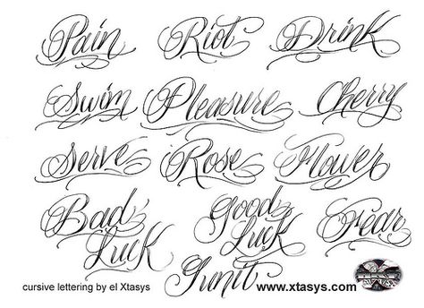 Cursive Tattoo Letters, Cursive Fonts Alphabet, Fancy Cursive Fonts, Tattoo Name Fonts, Best Tattoo Fonts, Tattoo Word, Tattoo Font For Men, Fancy Cursive, Fonts Cursive