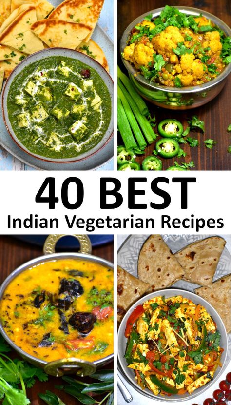 Indian Food Dinner Ideas, Delicious Indian Recipes, Easy Weeknight Dinners Healthy Vegetarian, Easy East Indian Recipes, Best Healthy Vegetarian Recipes, Best Vegetarian Indian Recipes, Indian Veggie Curry, Vegetarian Indian Curry Recipes, Authentic Vegetarian Indian Recipes