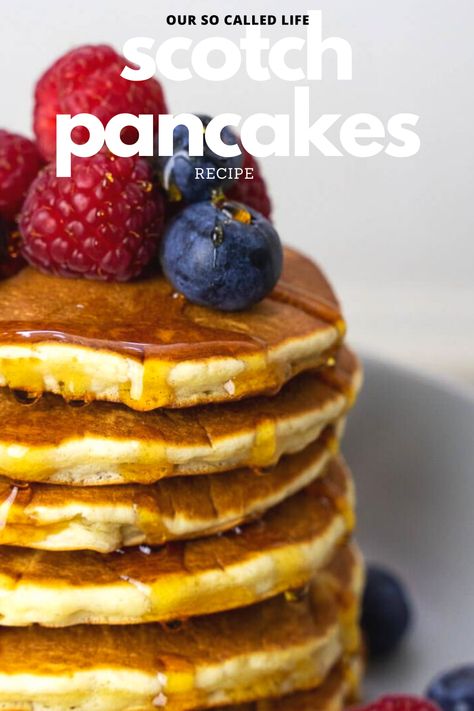 Follow this easy Scotch pancake baking recipe! Scotch pancakes or drop scones as they are also called are a really popular food choice in Scotland! Whether you eat them for breakfast, on Pancake Day or just as an afternoon snack with a cup of tea, these sweet, light and fluffy pancakes are delicious! #scotchpancakes #scottishrecipes #scottishfood #traditional #easy #baking #howtomake #simple Scottish Recipes, Scottish Pancakes, Extra Fluffy Pancakes, English Pancakes, Scotch Pancakes, Drop Scones, Light And Fluffy Pancakes, Fluffy Pancake Recipe, Uk Recipes