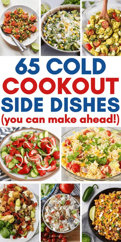 Easy cold side dishes for steak, chicken, burgers, ribs, or any barbeque food! These cold side dish ideas are easy cold summer side dishes for bbq potluck, summer cookout side dishes for a crowd, easy bbq potluck side dishes, cold side dishes for bbq, easy bbq side dishes for a crowd cold, cold picnic side dishes for a crowd, summer salads for bbq cookouts, summer salad recipes for a crowd, camping side dishes make ahead cold, easy barbecue side dishes cold, cold dishes for potluck easy ... Bbq Potluck Side Dishes, Cold Summer Side Dishes, Easy Cold Side Dishes, Cold Side Dishes For Bbq, Cold Dishes For Potluck, Summer Cookout Side Dishes, Barbeque Side Dishes, Side Dishes For A Crowd, Dishes For A Crowd