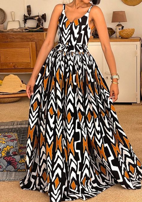Patchwork, Dress Sleeve Styles, Sling Dress, Dress Crafts, African Design Dresses, African Print Fashion, Dress Picture, African Attire, Types Of Skirts