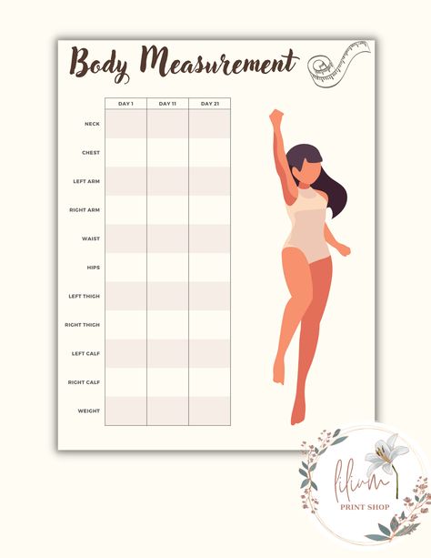 Body Measurements Chart Printable, Body Measurements Tracker, Workout Planning, Body Progress, I Am A Doctor, Measurement Tracker, Body Measurement Tracker, Wight Loss, Body Measurement Chart