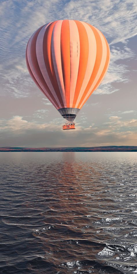 Hot air balloon, flight over the lake, body of water, 1080x2160 wallpaper Hot Air Balloons Photography, Hd Wallpapers For Desktop, Hotel Hospitality, Balloons Photography, Balloon Pictures, Hot Air Balloon Festival, Hd Nature Wallpapers, Wallpapers For Desktop, Pretty Phone Wallpaper