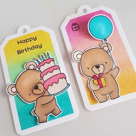 Greetings Cards Handmade, Happy Birthday Cards Diy, Happy Birthday Cards Handmade, Creative Birthday Cards, Birthday Card Drawing, Ink Blending, Birthday Card Craft, I'm So Sorry, Bday Cards