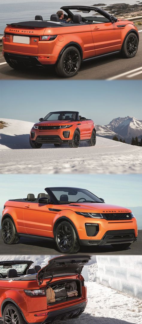 Who is going to Hate Range Rover Evoque Convertible? For more… Cars Range Rover, Evoque Convertible, Range Rover Evoque Convertible, Best Midsize Suv, Allroad Audi, Best Compact Suv, Suv Comparison, Cars Land, Suv Cars