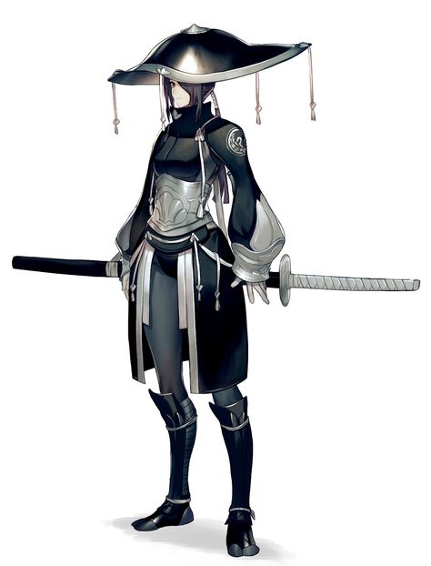 ArtStation - Executioners of crow kingdom, Shuichiro Yamamoto Female Ninja, Ninja Girl, Female Armor, Samurai Art, Female Character Design, Character Design References, Dnd Characters, Character Portraits, Karakter Anime