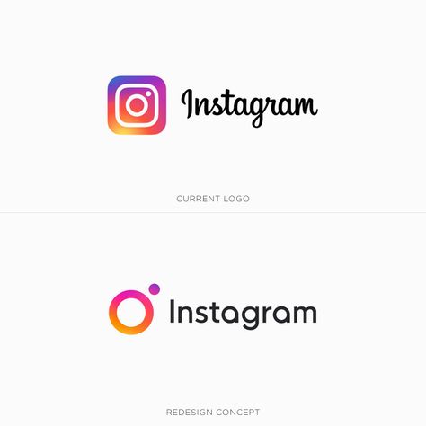 Famous logos redesigned & rebranded concepts - Instagram Rebranding Logo, Logo Design Examples, Resume Design Creative, Circle Logo Design, 2022 Year, Better Job, Famous Logos, Logo Redesign, Year 11