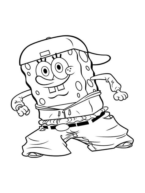 Sponge Bob Sketch, Disney Characters Coloring Pages, Simple Coloring Pages Aesthetic, Christian Canvas Art, Spongebob Coloring, Spongebob Drawings, سبونج بوب, Star Coloring Pages, Coloring Pages Free Printable