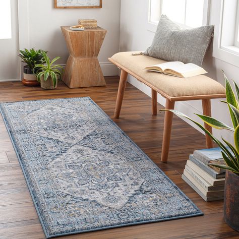 The Babel Collection showcases traditional inspired designs that exemplify timeless styles of elegance, comfort, and sophistication. The meticulously woven construction of these pieces boasts durability and will provide natural charm into your decor space. Made with Polypropylene in Turkey, and has Medium Pile. Spot Clean Only, One Year Limited Warranty. | 9'6" x 13' Babel BAB2300-2773 Taupe Rug in Blue by Surya Grey And Cream Rug, Runner Rug Entryway, Beige Light, Cream Rug, Cream Area Rug, Light Grey Area Rug, Traditional Lighting, Orange Area Rug, Azilal Rug