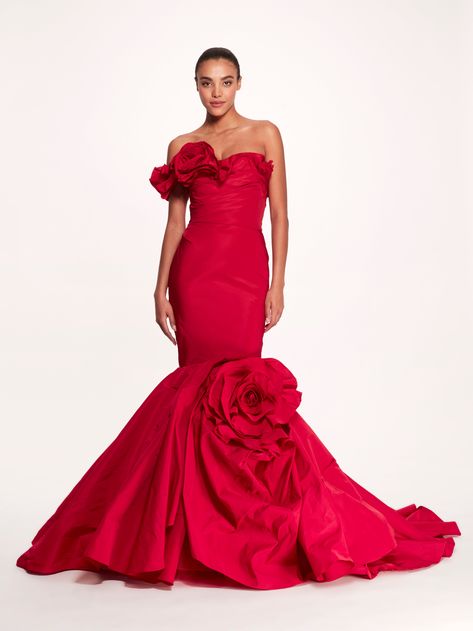 Couture, Haute Couture, Marchesa Couture, Taffeta Gown, Tulle Cocktail Dress, High Low Gown, Taffeta Skirt, Beautiful Evening Dresses, Rose Skirt