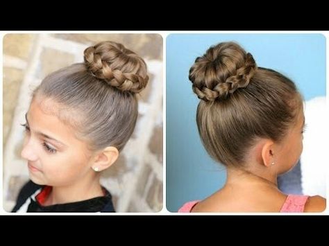 THe sophia lucia bun Sophia Lucia, Girly Hairstyles, Side Bun Hairstyles, Easy Hairstyles For Kids, Easy Updo Hairstyles, Easy Bun Hairstyles, Bun Updo, Hair Bun Tutorial